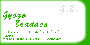 gyozo bradacs business card